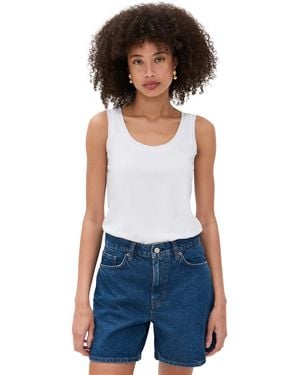 Commando Essential Cotton Tank Thong Bodysuit - Blue