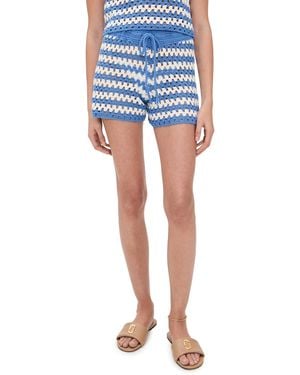 MINKPINK Cally Crochet Shorts - Blue