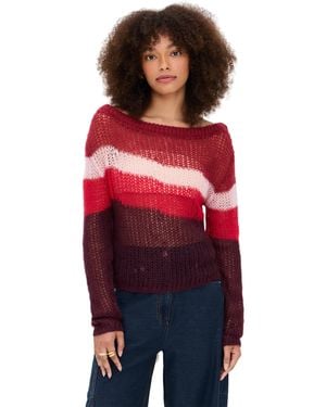 STAUD Tessa Sweater - Red