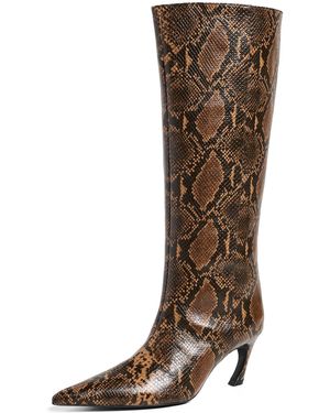 SCHUTZ SHOES Lexi Mid Boots - Brown