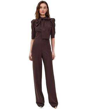 Black Halo Ara Jumpsuit - Brown