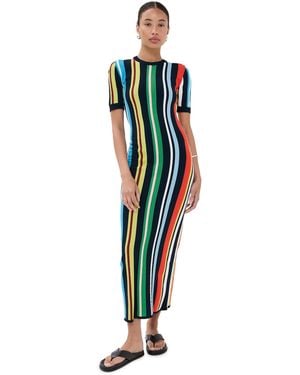 The Elder Statesman Unrugby Maxi Dress - Blue