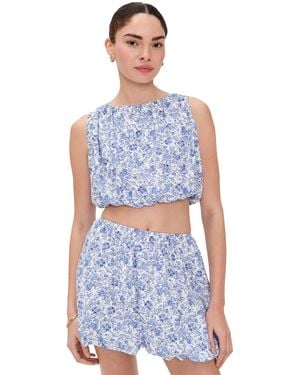 MINKPINK Evelyn Bubble Top - Blue