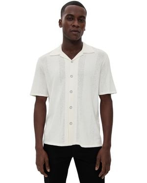 Rag & Bone Zuma Pointelle Avery Shirt - White