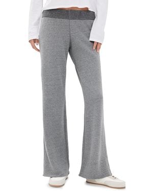 PERFECTWHITETEE Marley Reverse Fleece Pants - Gray
