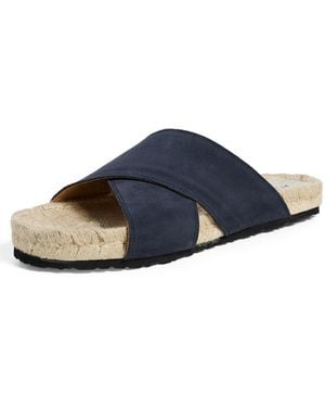 Manebí Crossed Band Espadrille Sandals - Blue