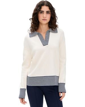 Addison Bay Carlyle Rugby Sweater - White
