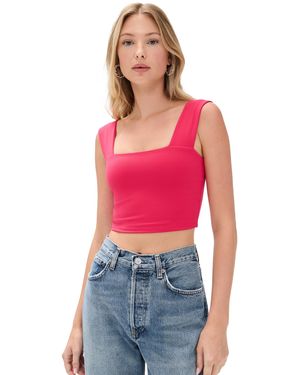 Susana Monaco Essential Wide Strap Top - Red