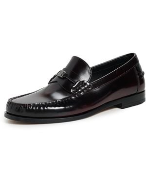 Ferragamo Harry Leather Loafers - Black