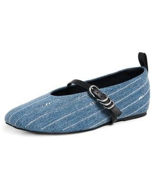 Rag & Bone Spire Mary Jane Flats - Blue