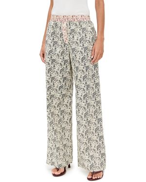 Le Bos Cecilia Paisley Pants - Natural