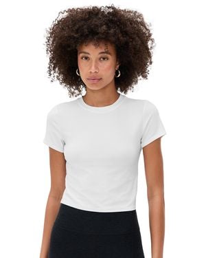 Beyond Yoga Featherweight Cropped Tee - White