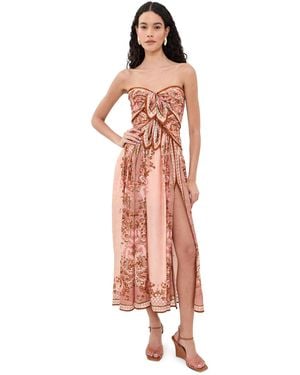 Zimmermann Aster Silk Scarf Dress - Multicolor
