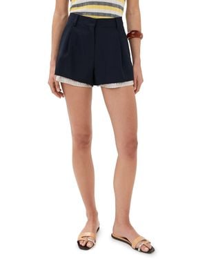 Marni Pleated Shorts - Blue