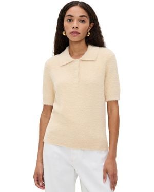 Le Bos Fuzzy Short Sleeve Polo - Multicolor