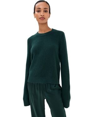 SABLYN Noa Shunken Crewneck Sweater - Green