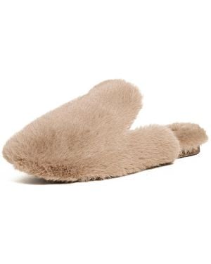 Eberjey Plush Mule Slippers - White