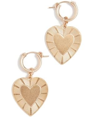 Brinker & Eliza The Best Is Yet To Come Huggie Earrings - Metallic