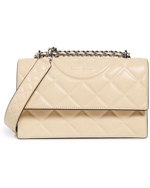 Tory Burch Fleming Small Convertible Shoulder Bag - Natural