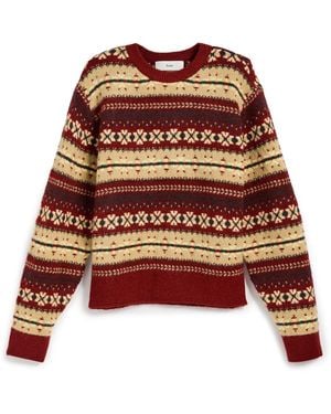 DUNST Fair Isle Sweater - Red