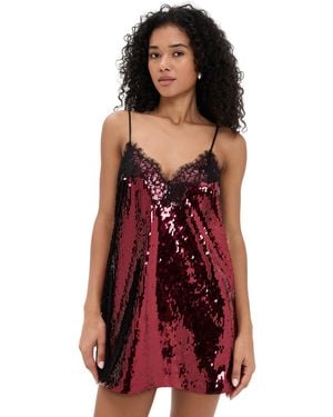 retroféte Sequin Dress - Red
