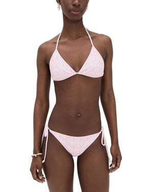 LoveShackFancy Harbor Bikini Set - Brown