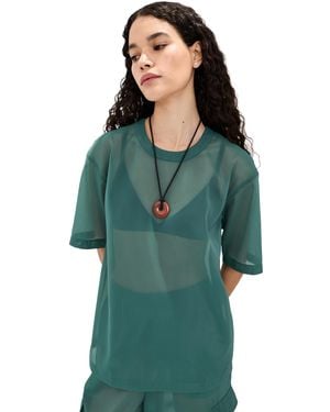 Le Bos Caroline Organza Tee - Green