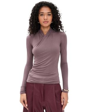 Vince Fixed Wrap Top - Red