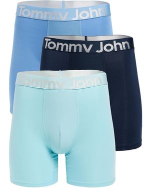 Tommy John 360 Sport 6 Boxer Briefs 3 Pack - Blue