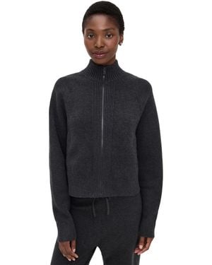 Lunya Cottonsilk Bomber Zip Up - Blue