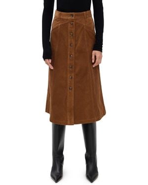 PAIGE Jahn Corduroy Skirt - Black