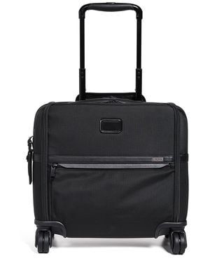 Tumi Alpha Compact 4 Wheel Briefcase - Black