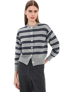 &Daughter The Ada Stripe Cardigan - Black