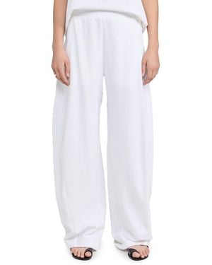 Tibi Summer Sweatshirting Winslow Pants - White