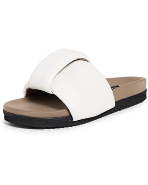 Roam The Puffed Knotty Sandals - White