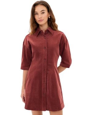 Apiece Apart Luz Mini Dress - Red