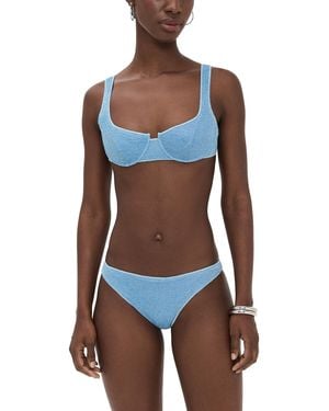 Oséree Lumiere Balconette Two Piece Set - Blue