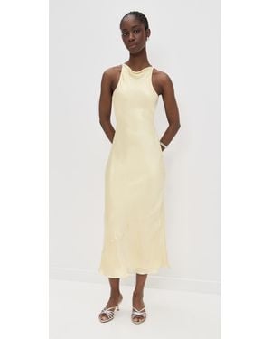 GUIZIO Lina Midi Dress - White