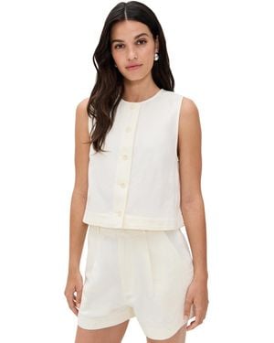 Apiece Apart Godet Tank - White