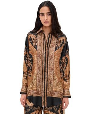 Zimmermann Hypnotic Relaxed Shirt - Brown