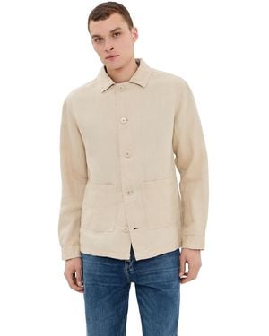 Far Afield Bisset Linen Jacket - Blue