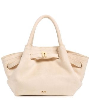 JW PEI Hana Faux Suede Mini Tote Bag - White