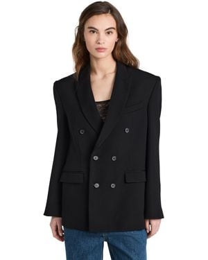 Wardrobe NYC Closet. Nyc Double Breasted Blazer - Black