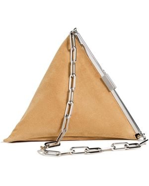 BY FAR Prisma Suede Leather Bag - White