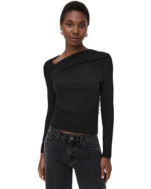 LNA Milani Long Sleeve Top - Black