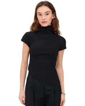 Cult Gaia Annemie Knit Top - Black