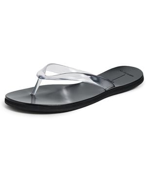Black Suede Studio Jelly Sandals - Black