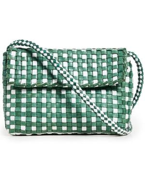 Loeffler Randall Vinnie Woven Crossbody Bag - Green
