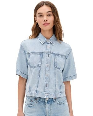Rag & Bone Ultra Featherweight Abby Top - Blue