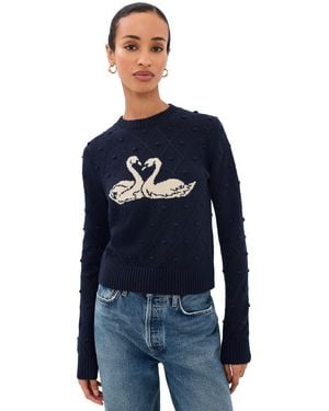 Madewell Cosette Woolest Bauble Swan Pullover - Blue